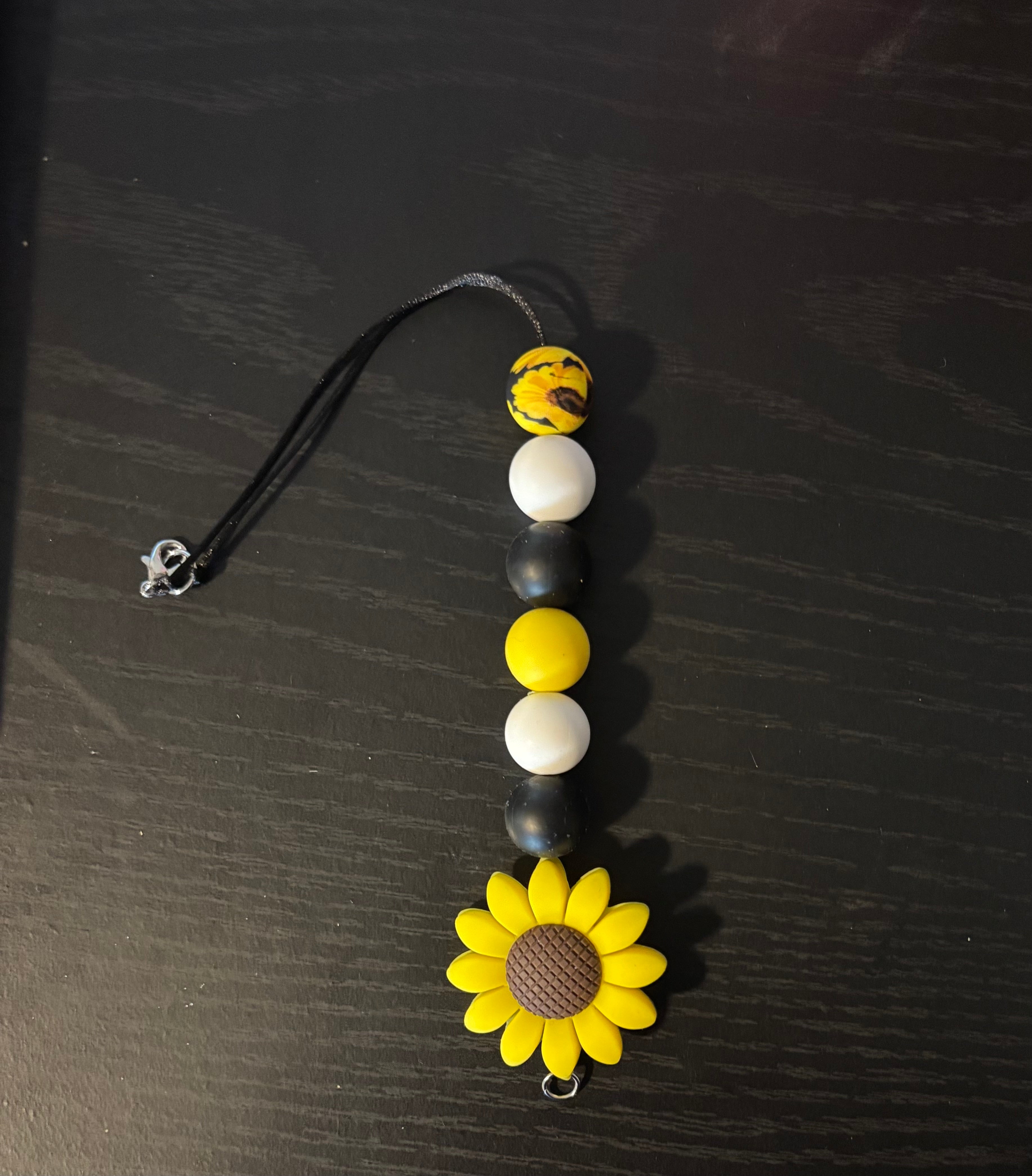 Sunflower Car Charm