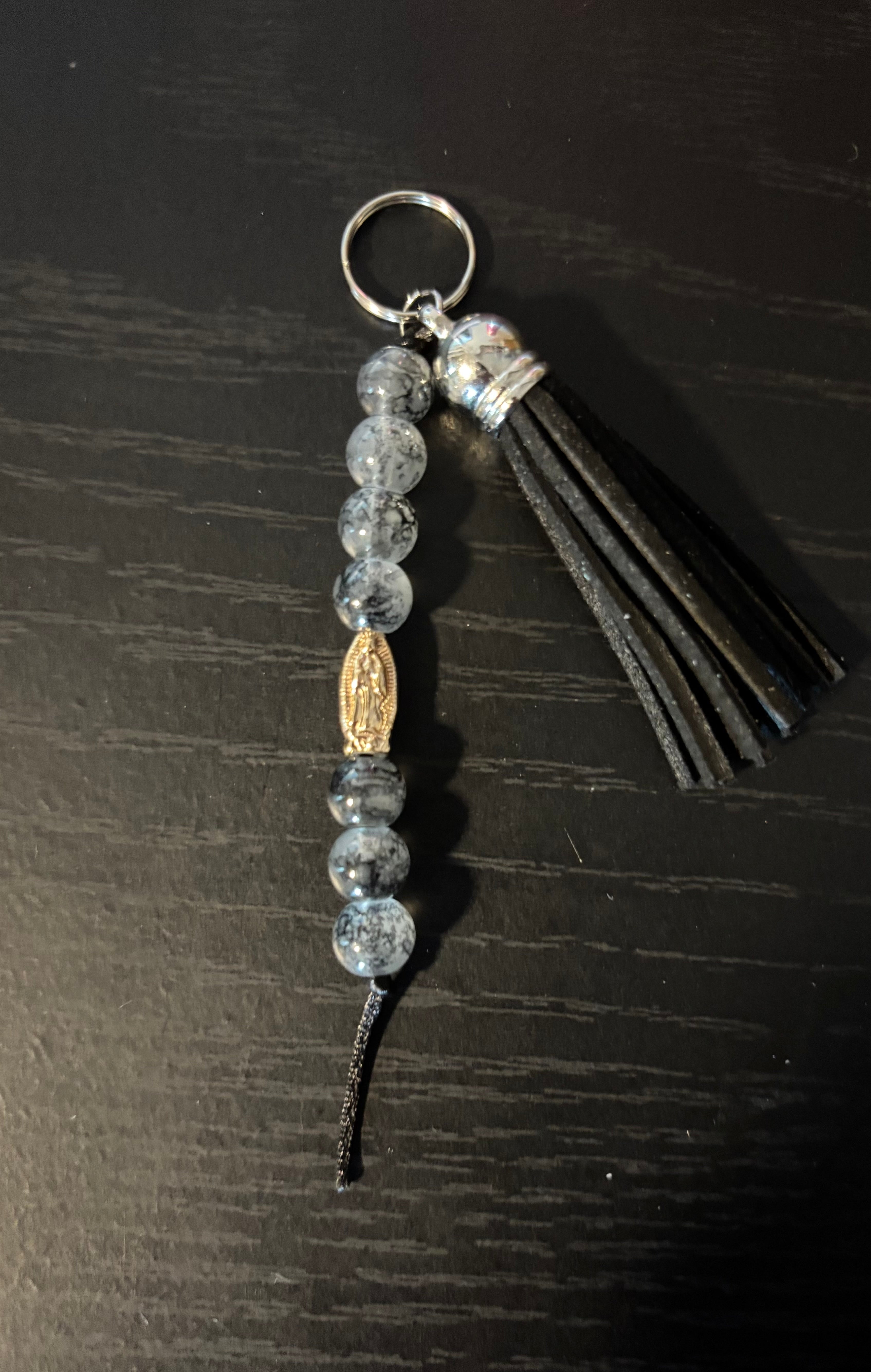 Key Chains - Gray Virgen de Guadalupe